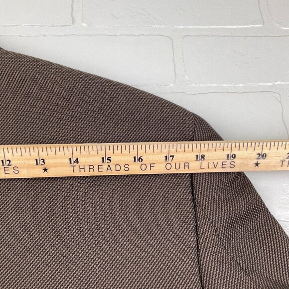 Pronto Uomo Blazer Men 38R Brown Classic Career‎ Polyblend Double Vent Jacket - Picture 13 of 15